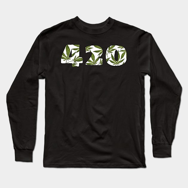 Happy 420 Vintage Style Long Sleeve T-Shirt by Trendsdk